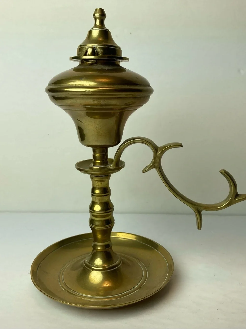 Antique Vintage Brass Whale Oil Lamp Lantern
